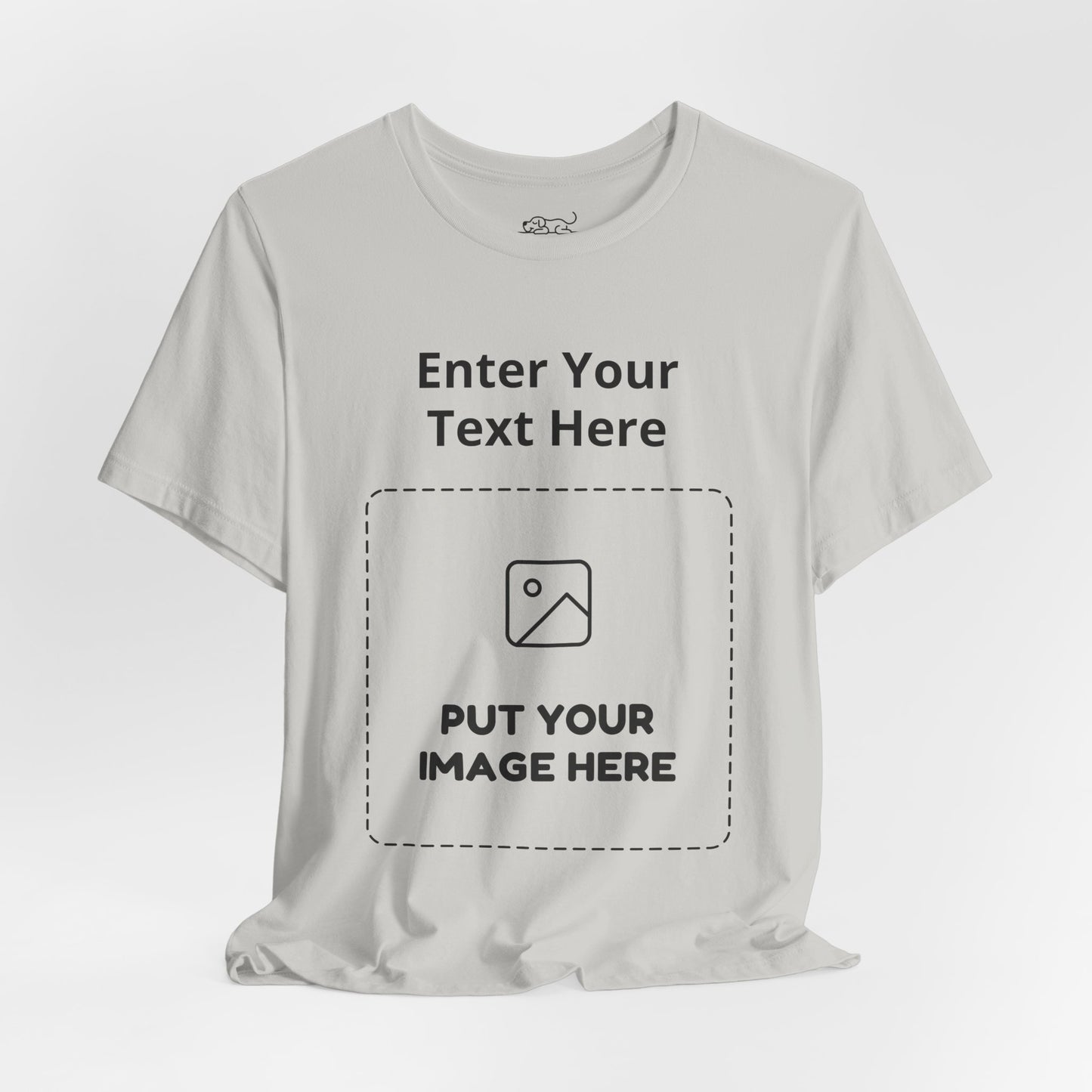 Custom Design Light Shade Tee — "Add Your Own Text & Image" (Choose your colour and size first!)