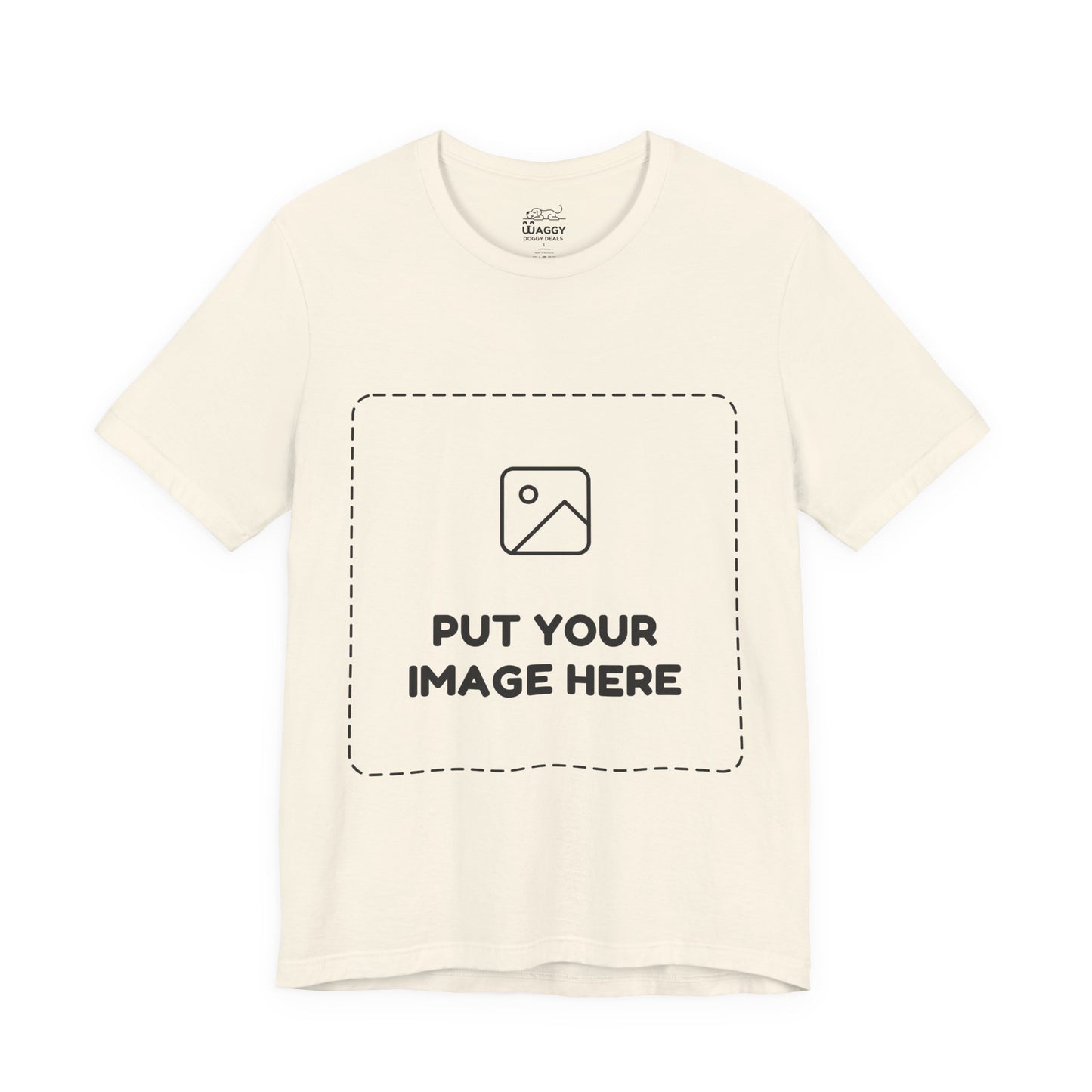 Custom Design Light Shade T - Shirt — "Add Your Own Image" (Choose your colour and size first!)