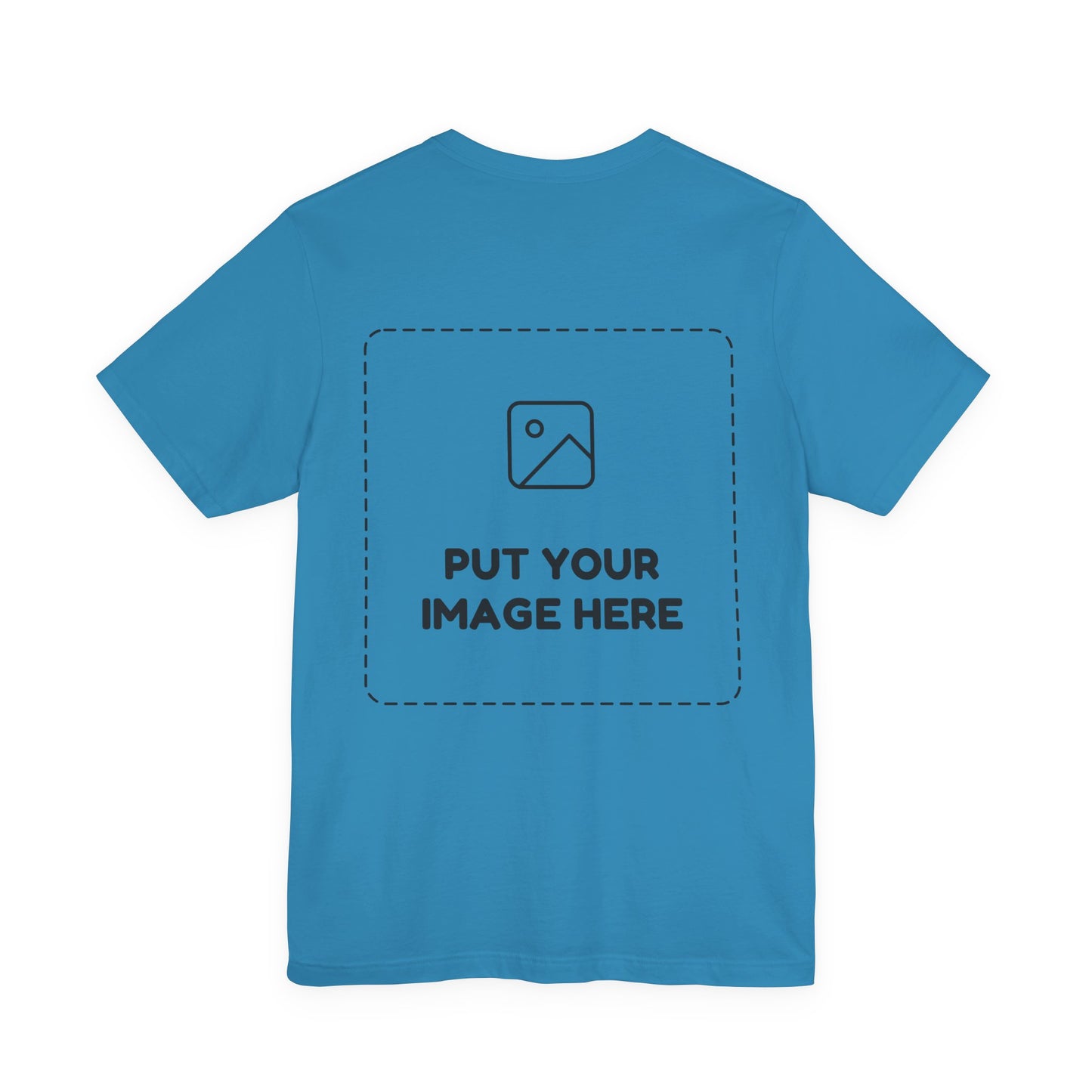 Custom Design Light Shade Tee — "Add Your Own Image" (Choose your colour and size first!)
