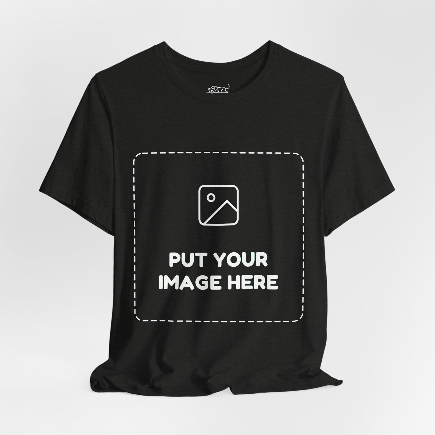 Custom Design Dark Shade Tee — "Add Your Own Image" (Choose your colour and size first!)