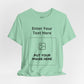 Custom Design Light Shade Tee — "Add Your Own Text & Image" (Choose your colour and size first!)