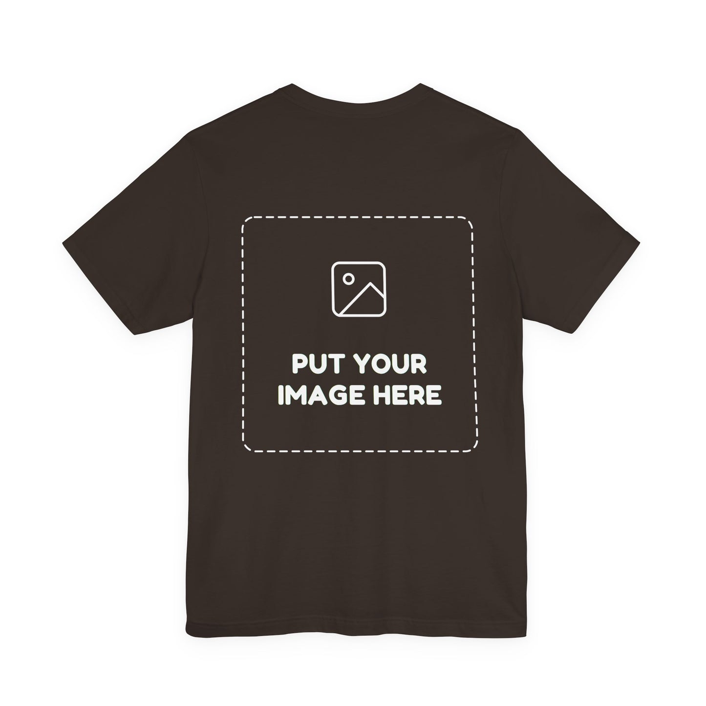 Custom Design Dark Shade T - Shirt — "Add Your Own Image" (Choose your colour and size first)
