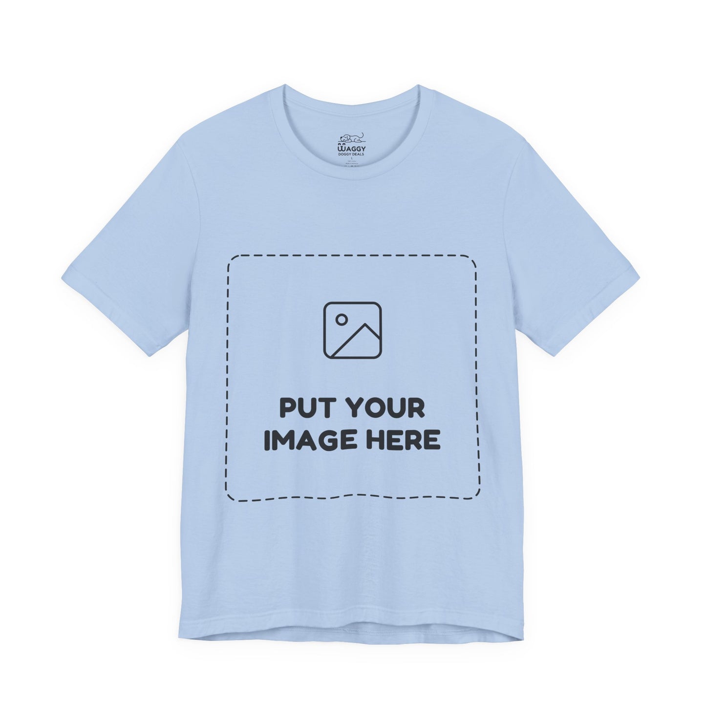 Custom Design Light Shade Tee — "Add Your Own Image" (Choose your colour and size first!)
