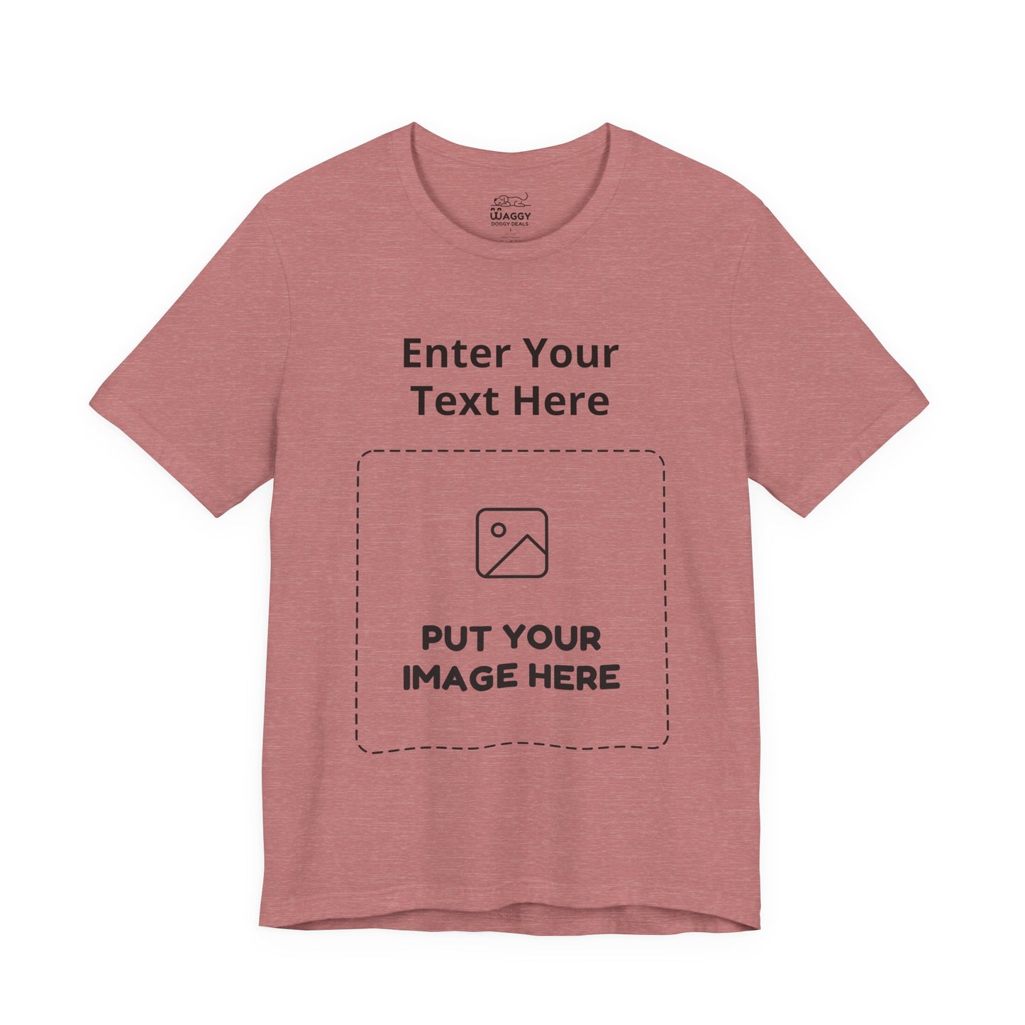 Custom Design Light Shade Tee — "Add Your Own Text & Image" (Choose your colour and size first!)