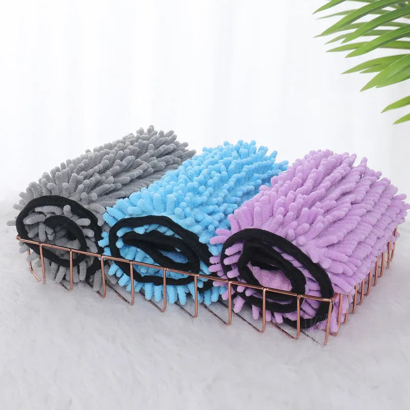 Luxury Super Absorbent Chenille Quick-Drying Dog Towel - Waggy Doggy Deals