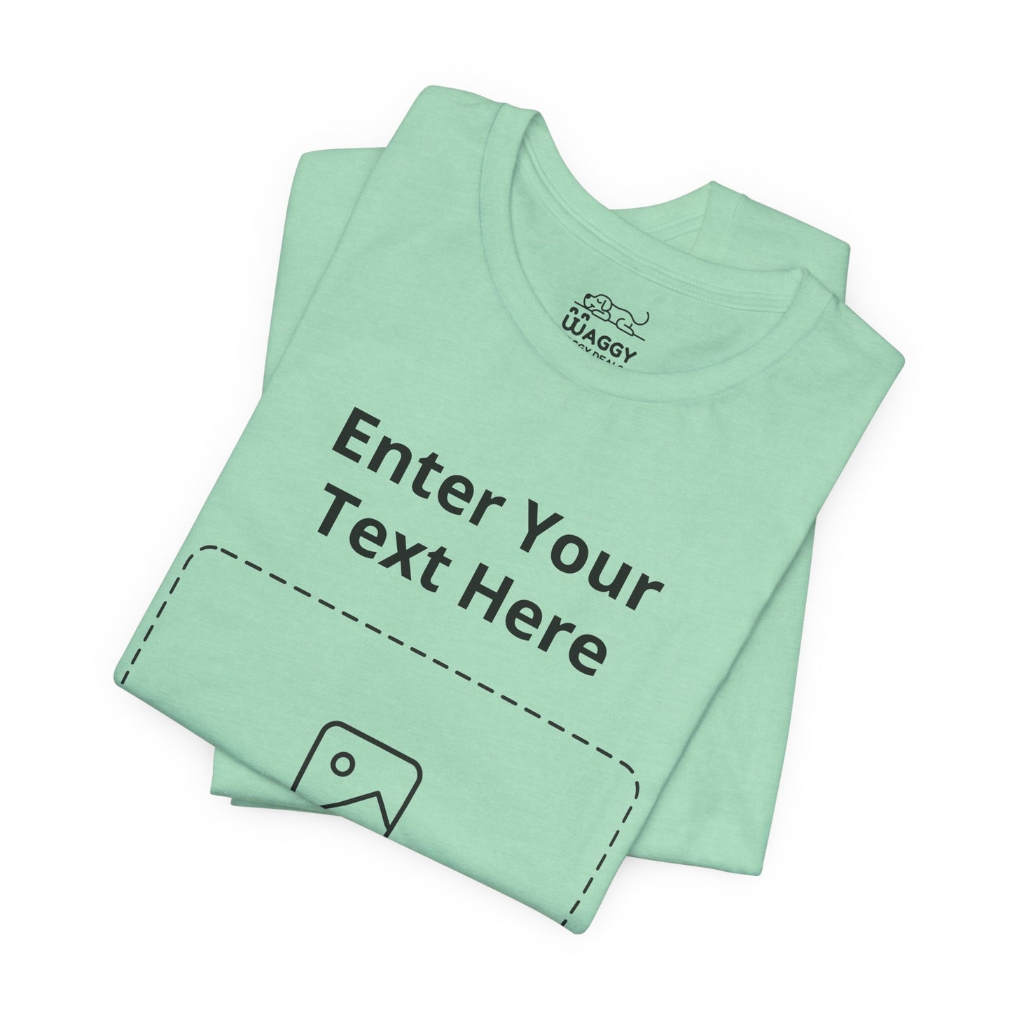 Custom Design Light Shade Tee — "Add Your Own Text & Image" (Choose your colour and size first!)
