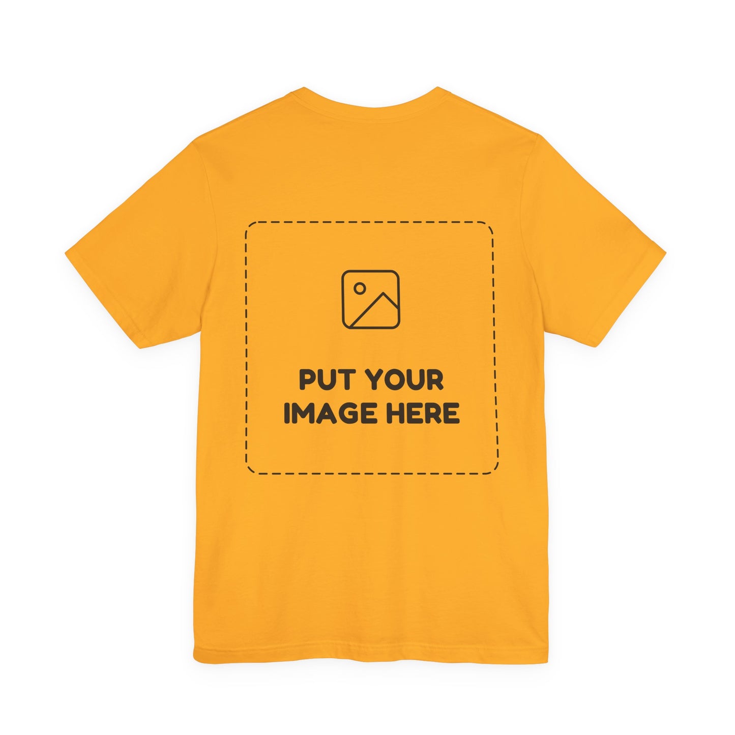 Custom Design Light Shade Tee — "Add Your Own Image" (Choose your colour and size first!)