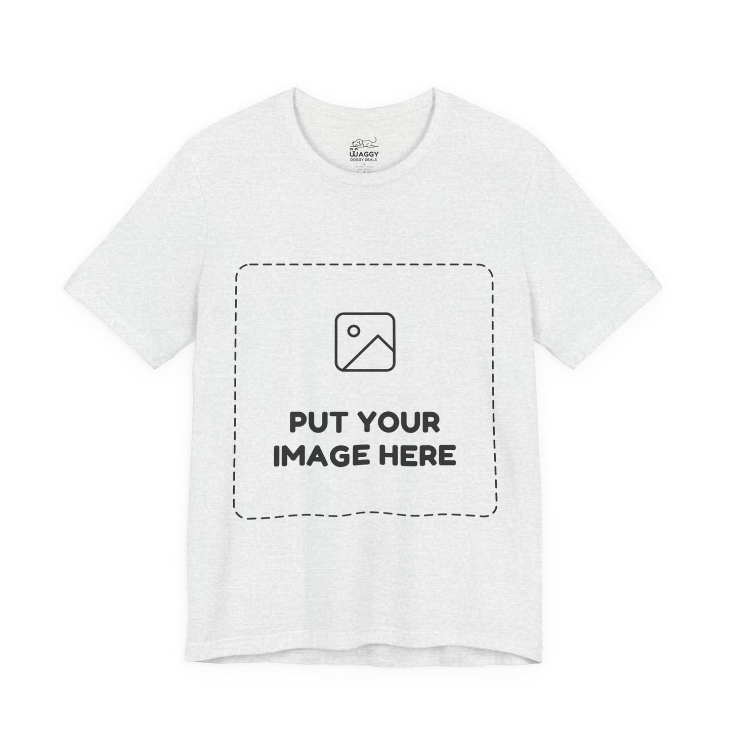 Custom Design Light Shade Tee — "Add Your Own Image" (Choose your colour and size first!)