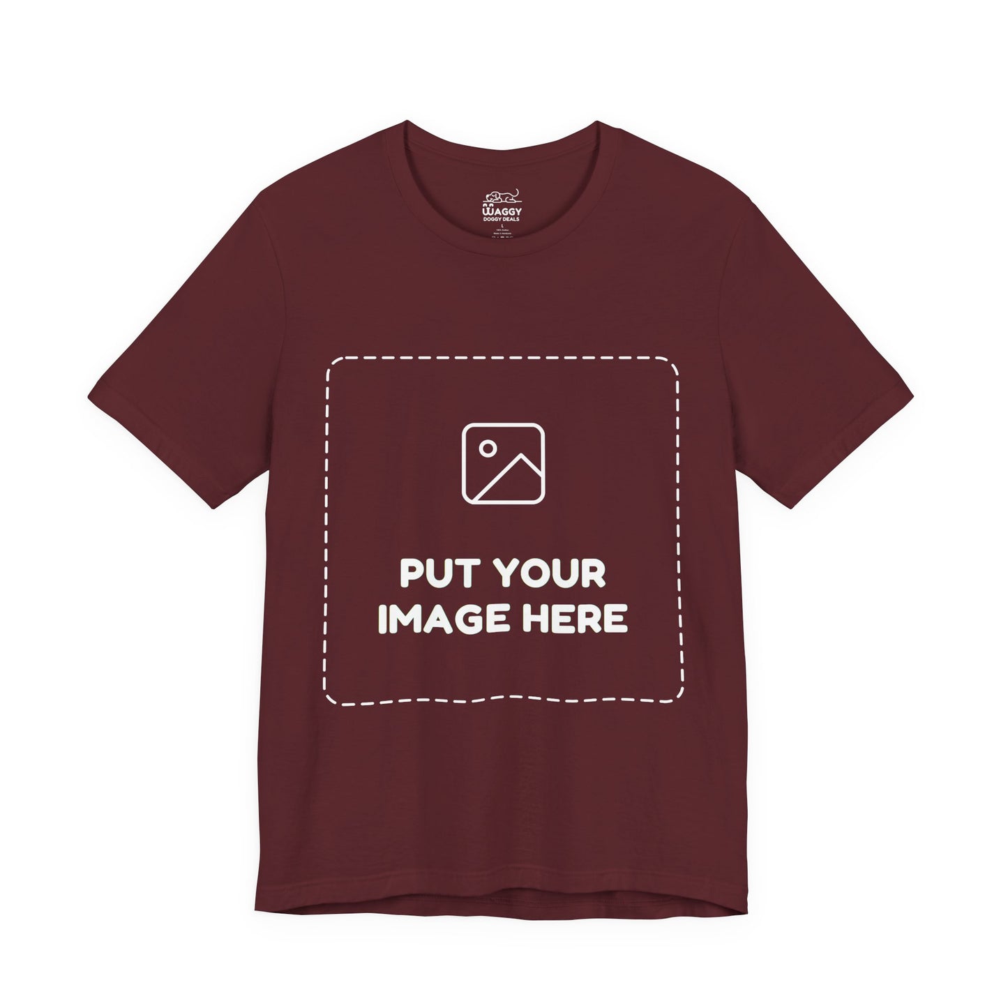 Custom Design Dark Shade T - Shirt — "Add Your Own Image" (Choose your colour and size first)