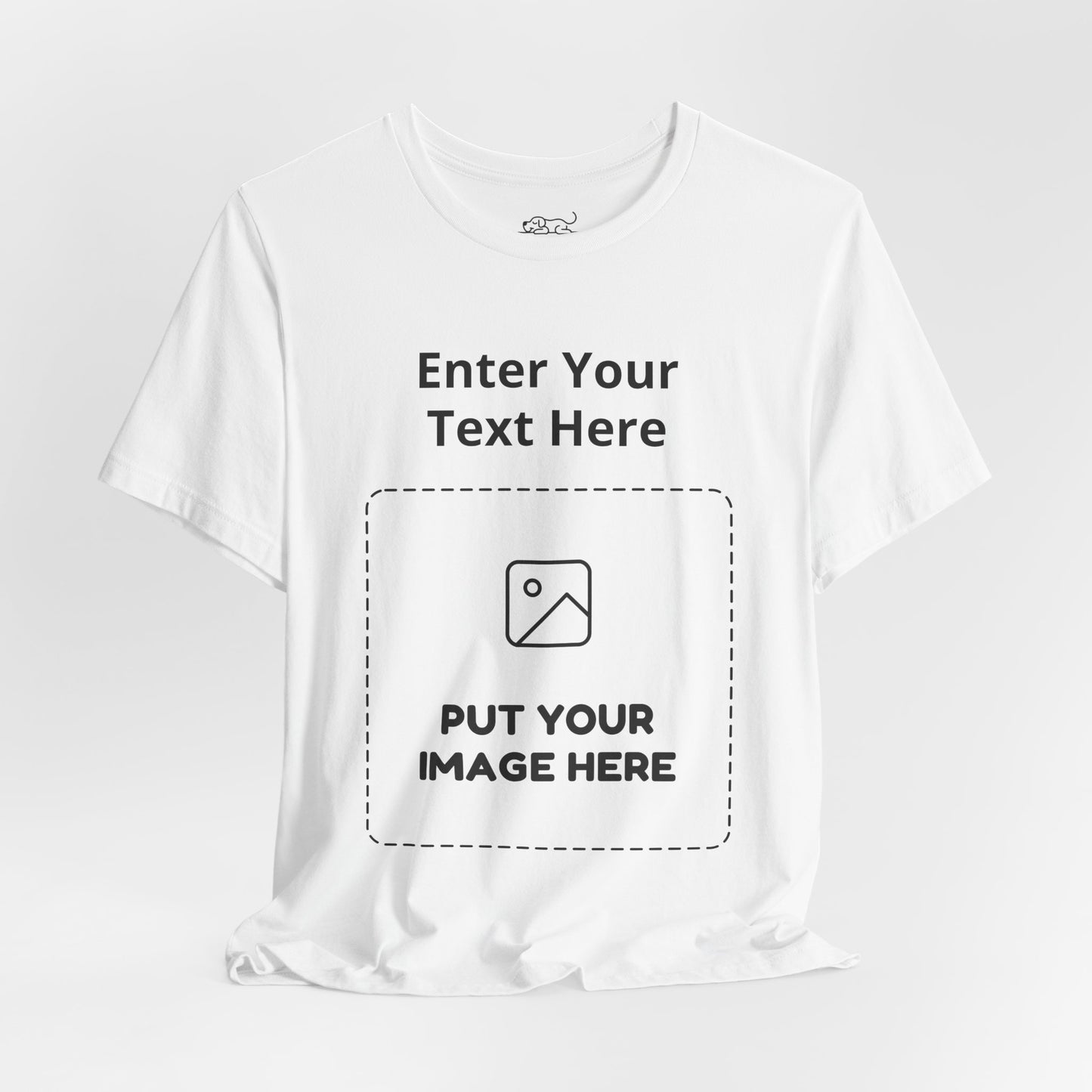 Custom Design Light Shade Tee — "Add Your Own Text & Image" (Choose your colour and size first!)
