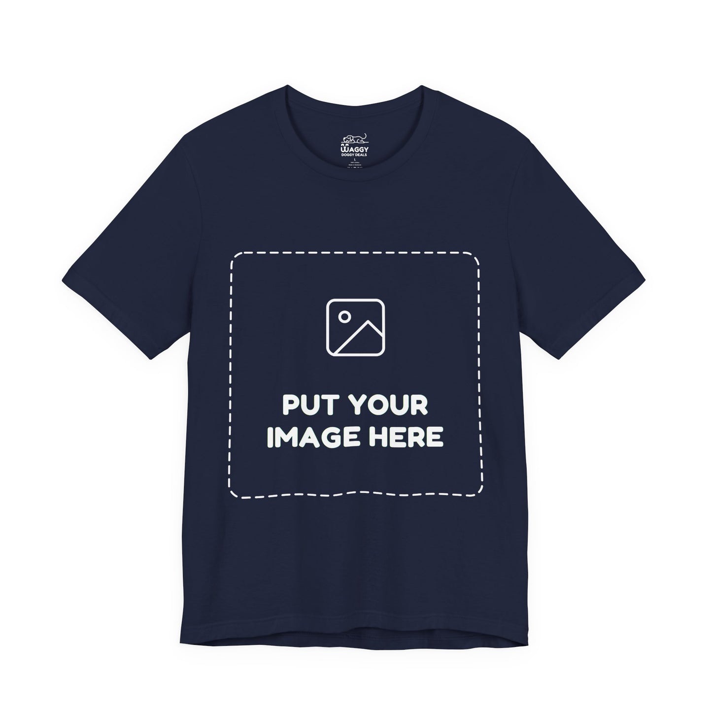 Custom Design Dark Shade Tee — "Add Your Own Image" (Choose your colour and size first!)