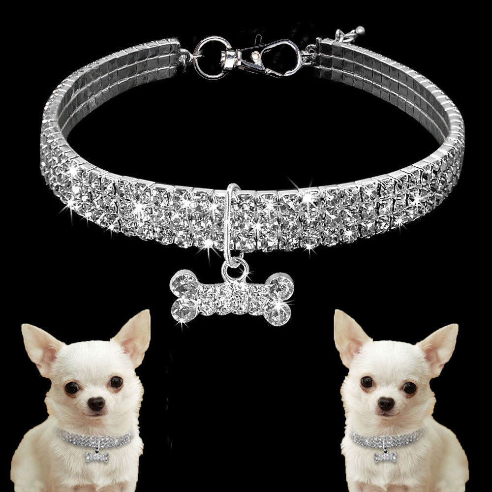 Beautifully Crafted Sparkly Dog Collar - Waggy Doggy Deals