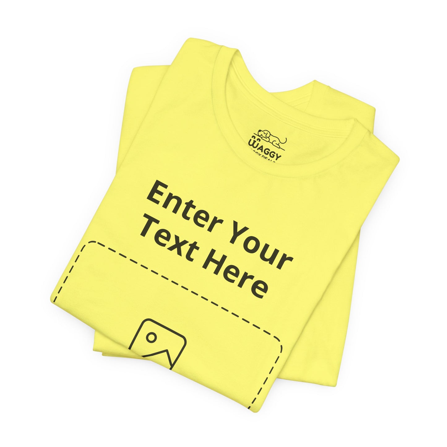 Custom Design Light Shade Tee — "Add Your Own Text & Image" (Choose your colour and size first!)