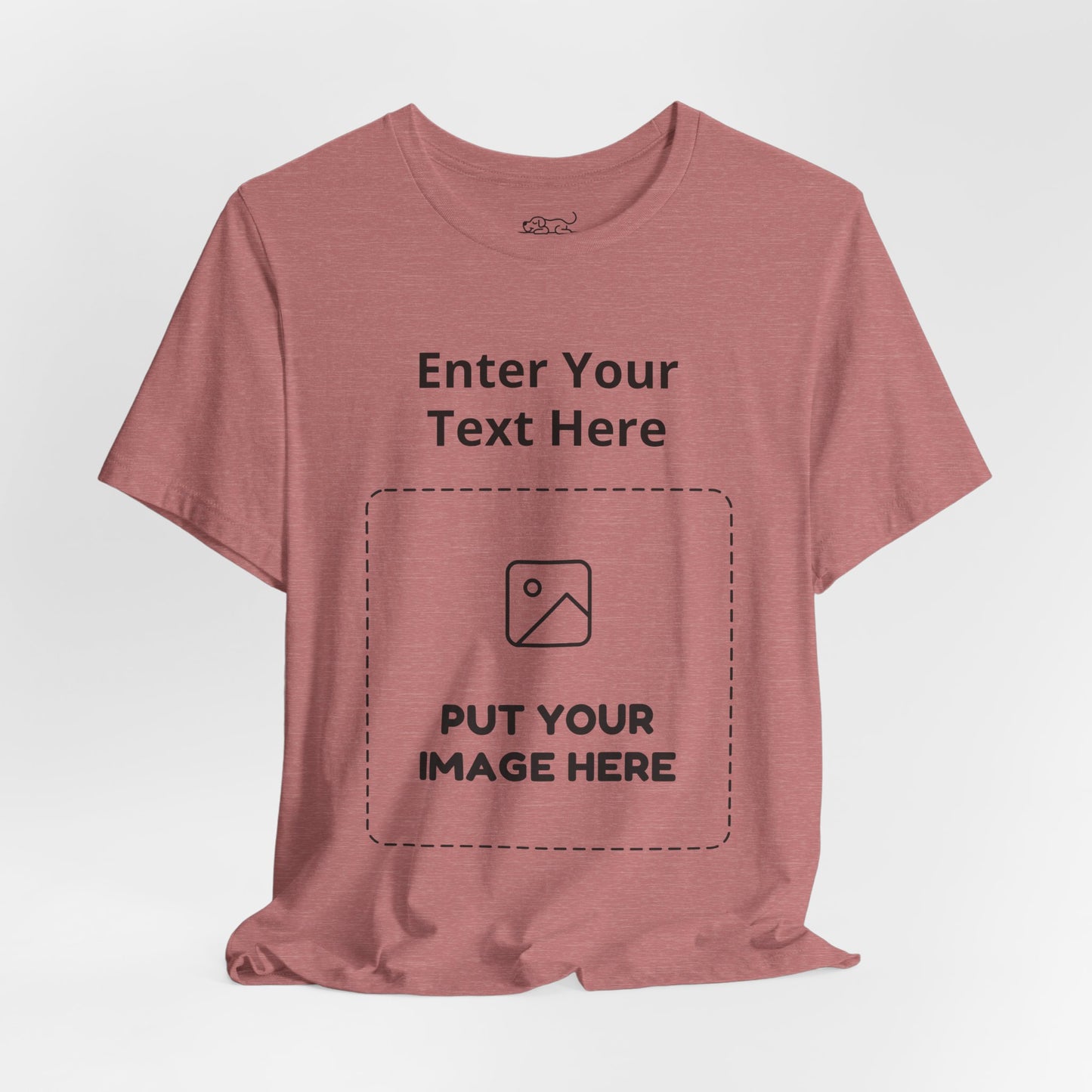 Custom Design Light Shade Tee — "Add Your Own Text & Image" (Choose your colour and size first!)