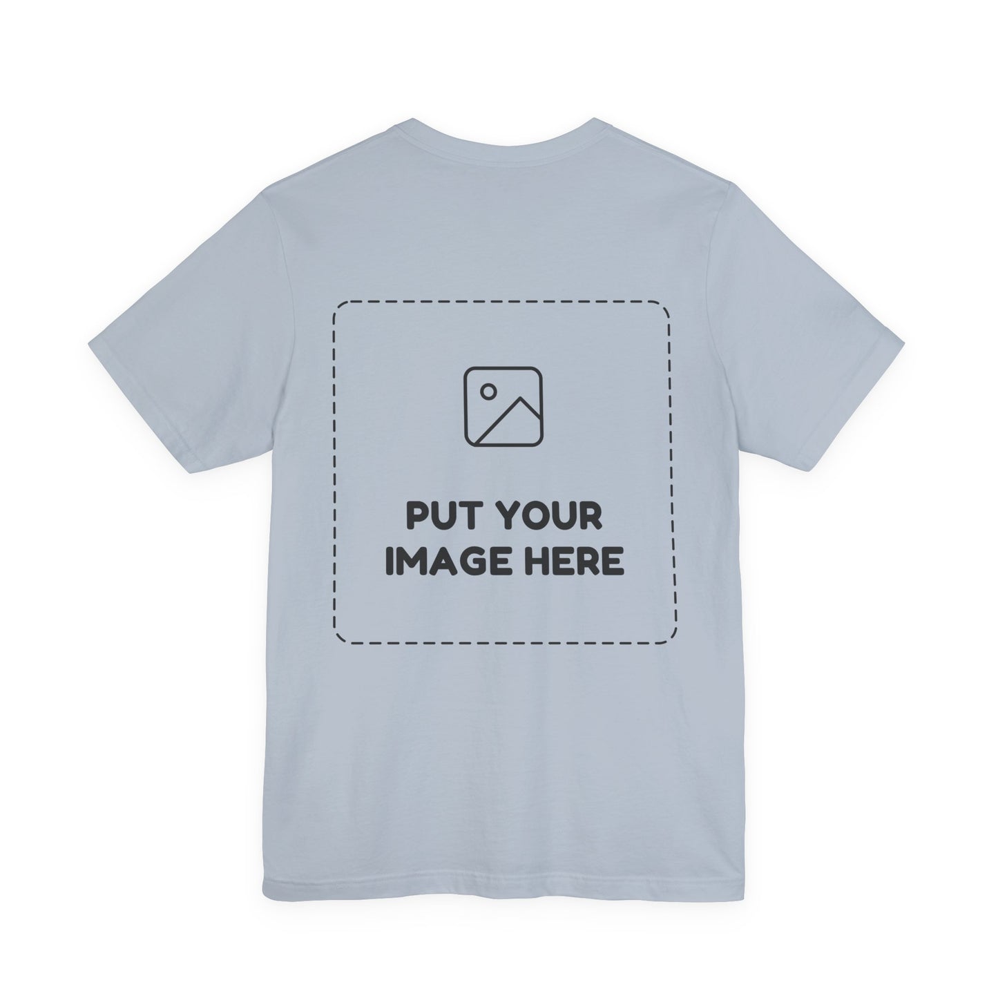 Custom Design Light Shade Tee — "Add Your Own Text & Image" (Choose your colour and size first!)