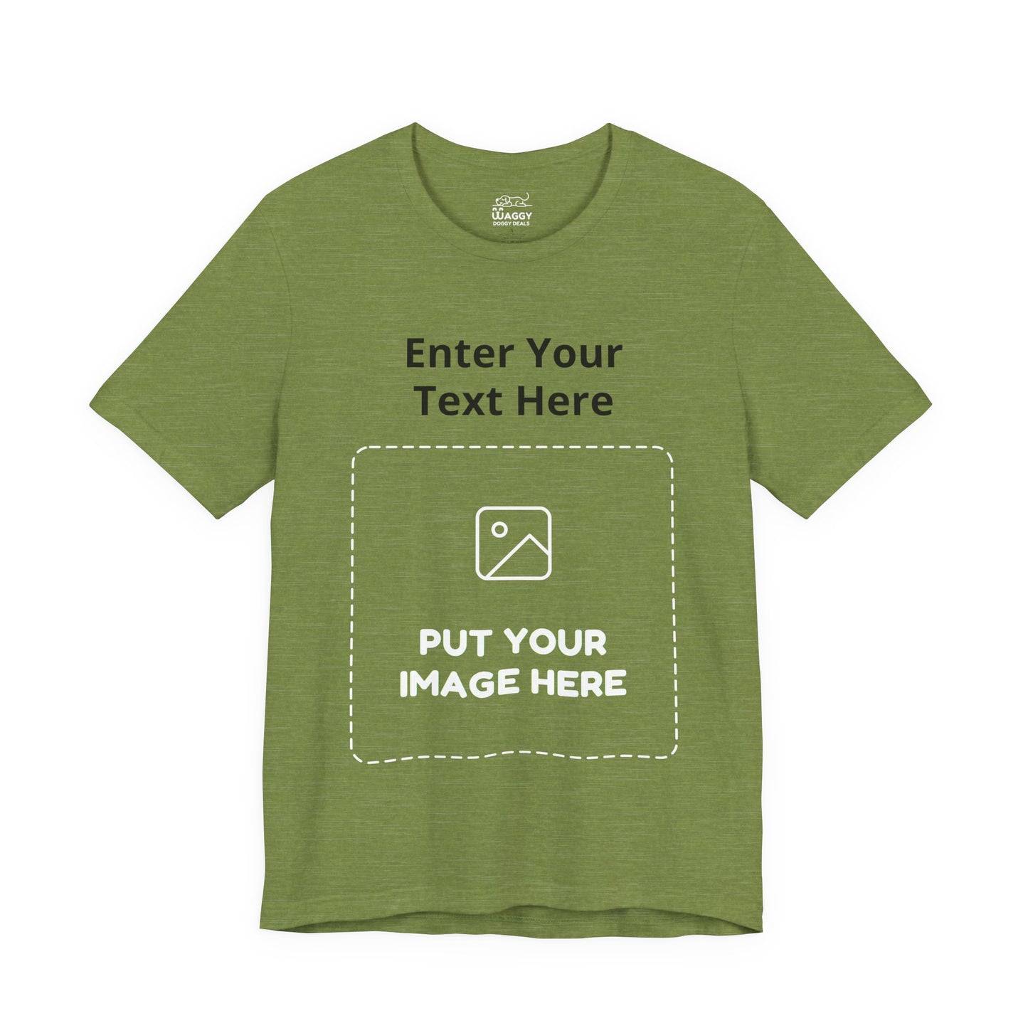 Custom Design Dark Shade Tee — "Add Your Own Text & Image" (Choose your colour and size first!)