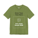 Custom Design Dark Shade Tee — "Add Your Own Text & Image" (Choose your colour and size first!)