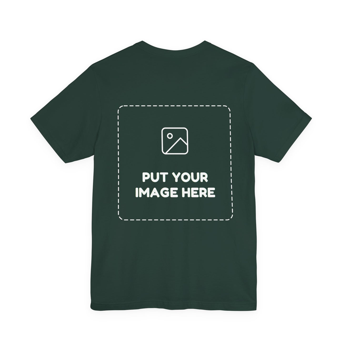 Custom Design Dark Shade T - Shirt — "Add Your Own Image" (Choose your colour and size first)
