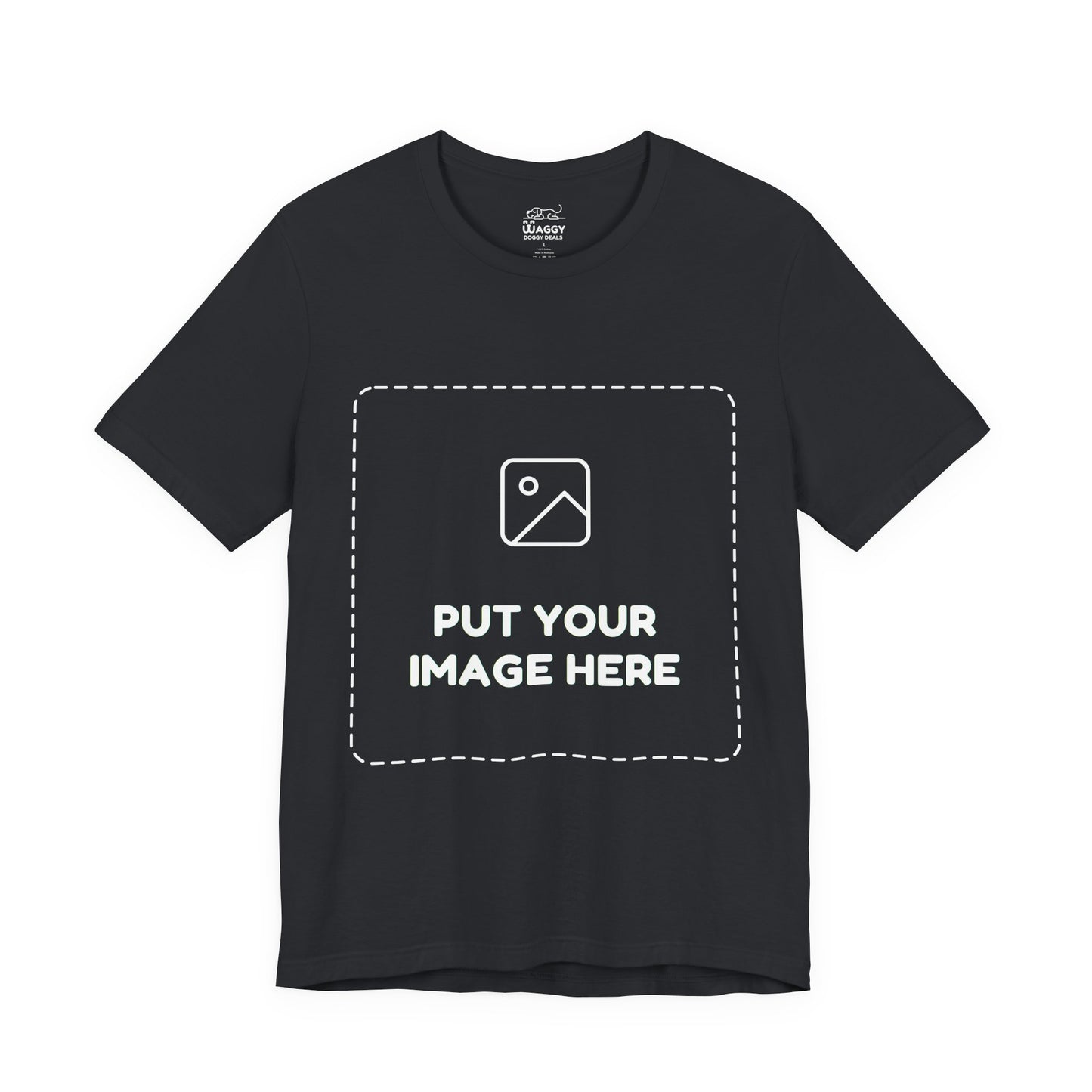 Custom Design Dark Shade T - Shirt — "Add Your Own Image" (Choose your colour and size first)