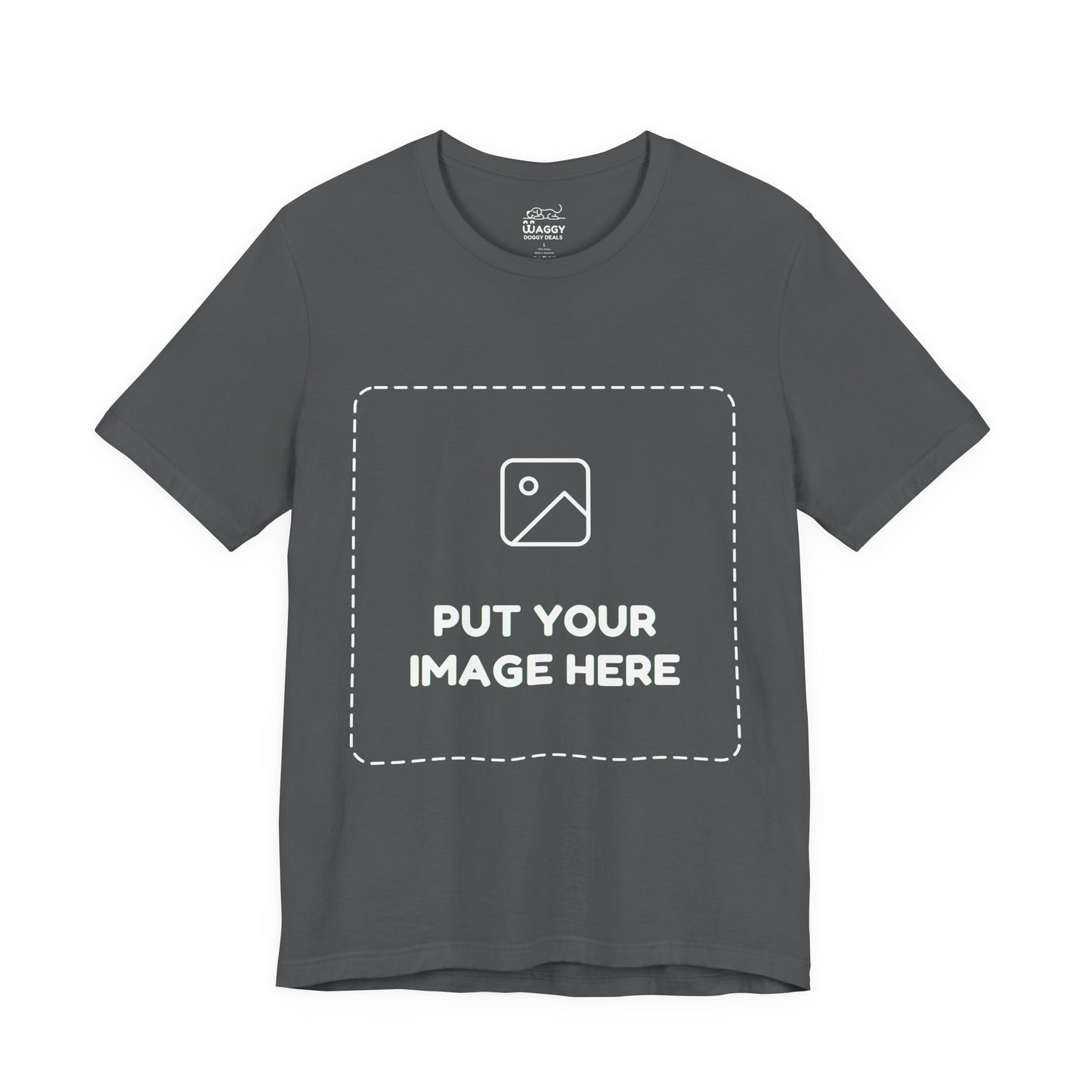 Custom Design Dark Shade T - Shirt — "Add Your Own Image" (Choose your colour and size first)