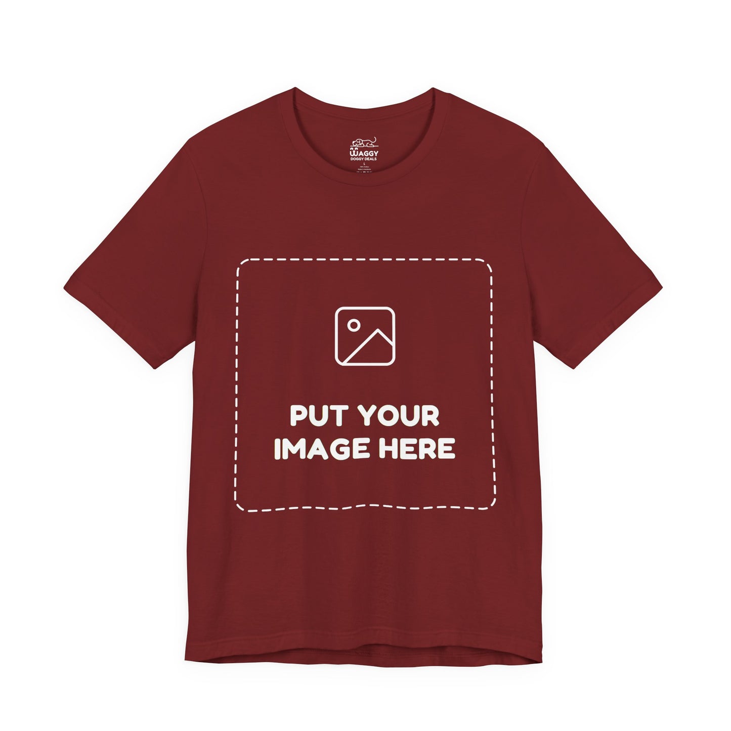Custom Design Dark Shade Tee — "Add Your Own Image" (Choose your colour and size first!)