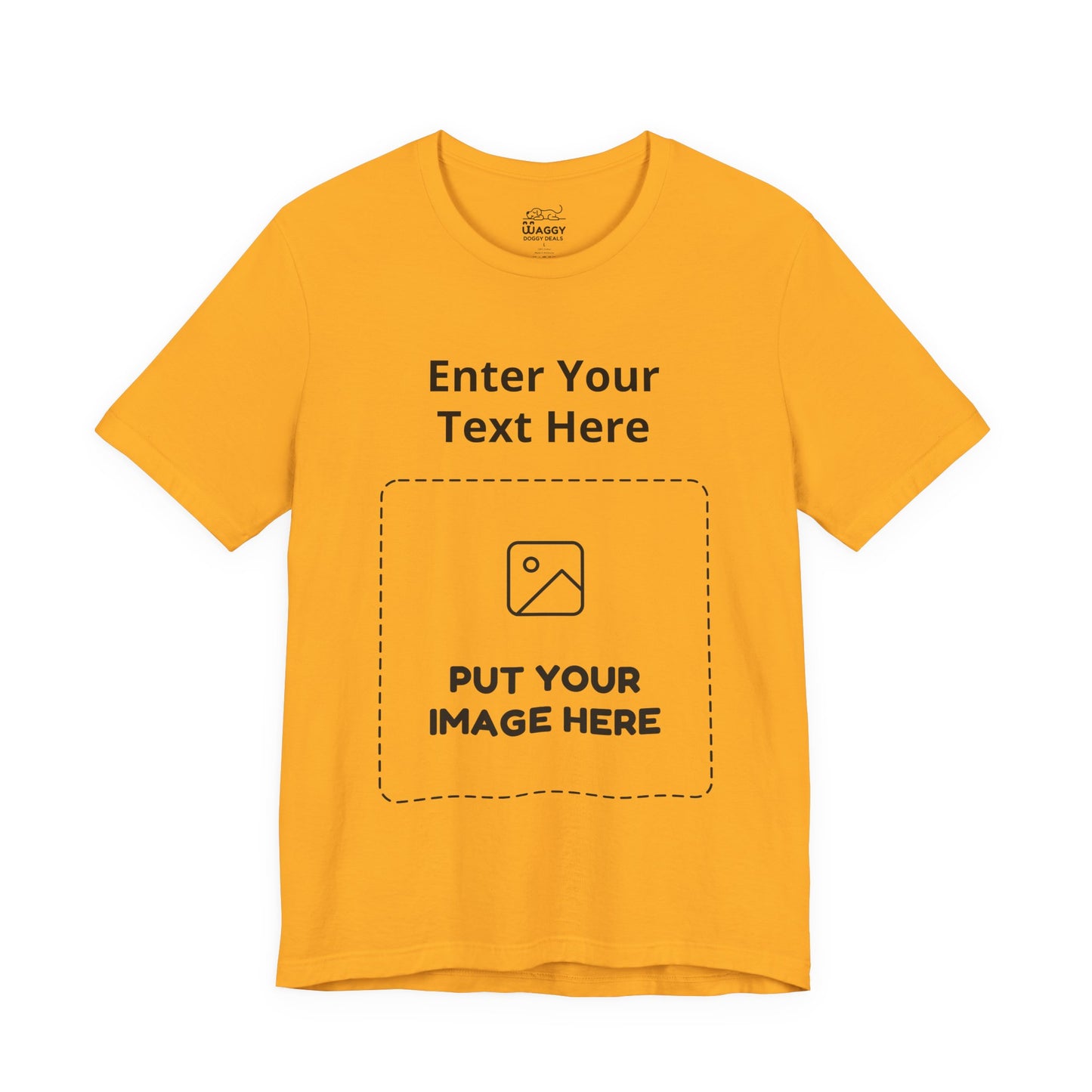 Custom Design Light Shade Tee — "Add Your Own Text & Image" (Choose your colour and size first!)