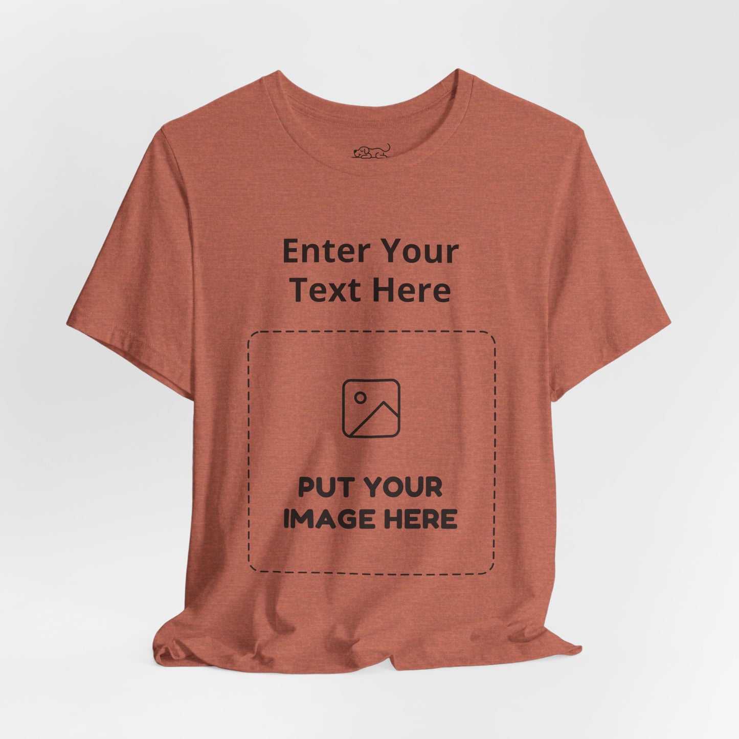 Custom Design Light Shade Tee — "Add Your Own Text & Image" (Choose your colour and size first!)