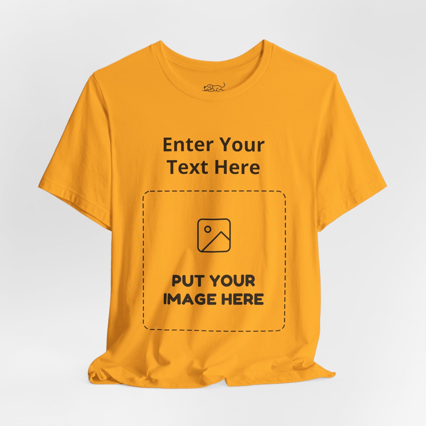 Custom Design Light Shade Tee — "Add Your Own Text & Image" (Choose your colour and size first!)