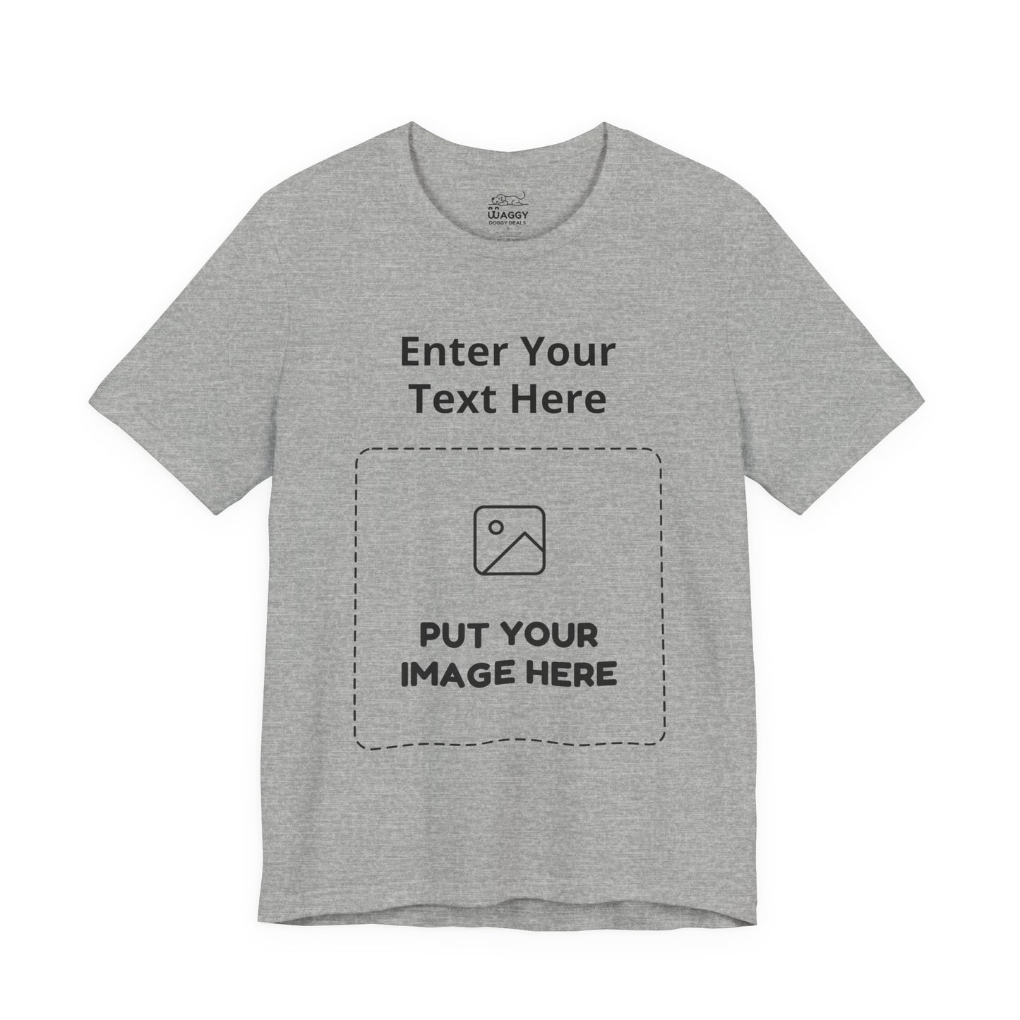 Custom Design Light Shade Tee — "Add Your Own Text & Image" (Choose your colour and size first!)
