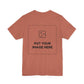 Custom Design Light Shade Tee — "Add Your Own Text & Image" (Choose your colour and size first!)