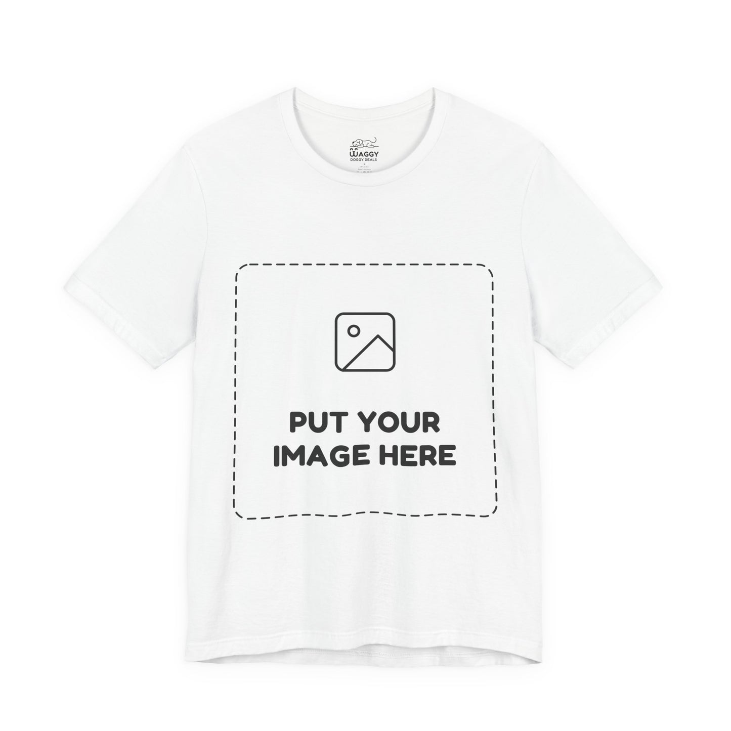 Custom Design Light Shade Tee — "Add Your Own Image" (Choose your colour and size first!)
