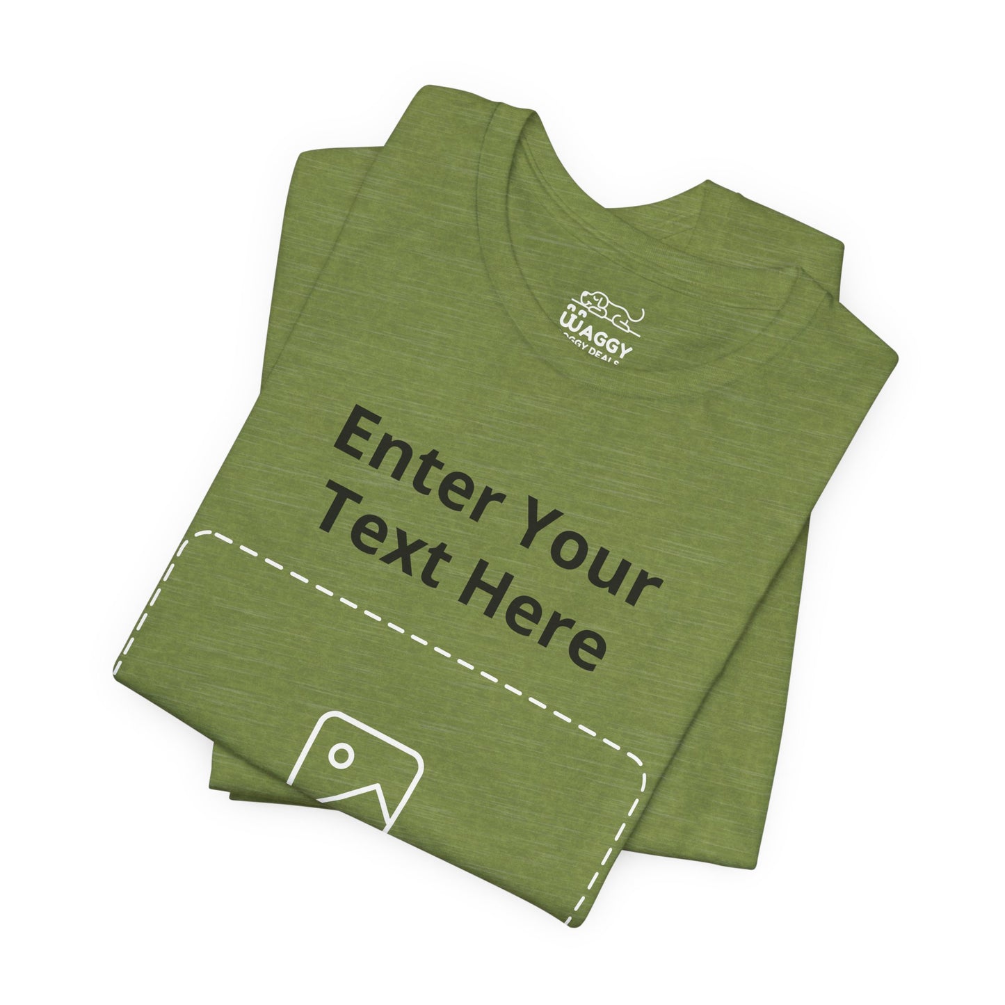 Custom Design Dark Shade Tee — "Add Your Own Text & Image" (Choose your colour and size first!)