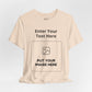 Custom Design Light Shade Tee — "Add Your Own Text & Image" (Choose your colour and size first!)
