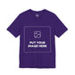 Custom Design Dark Shade Tee — "Add Your Own Image" (Choose your colour and size first!)