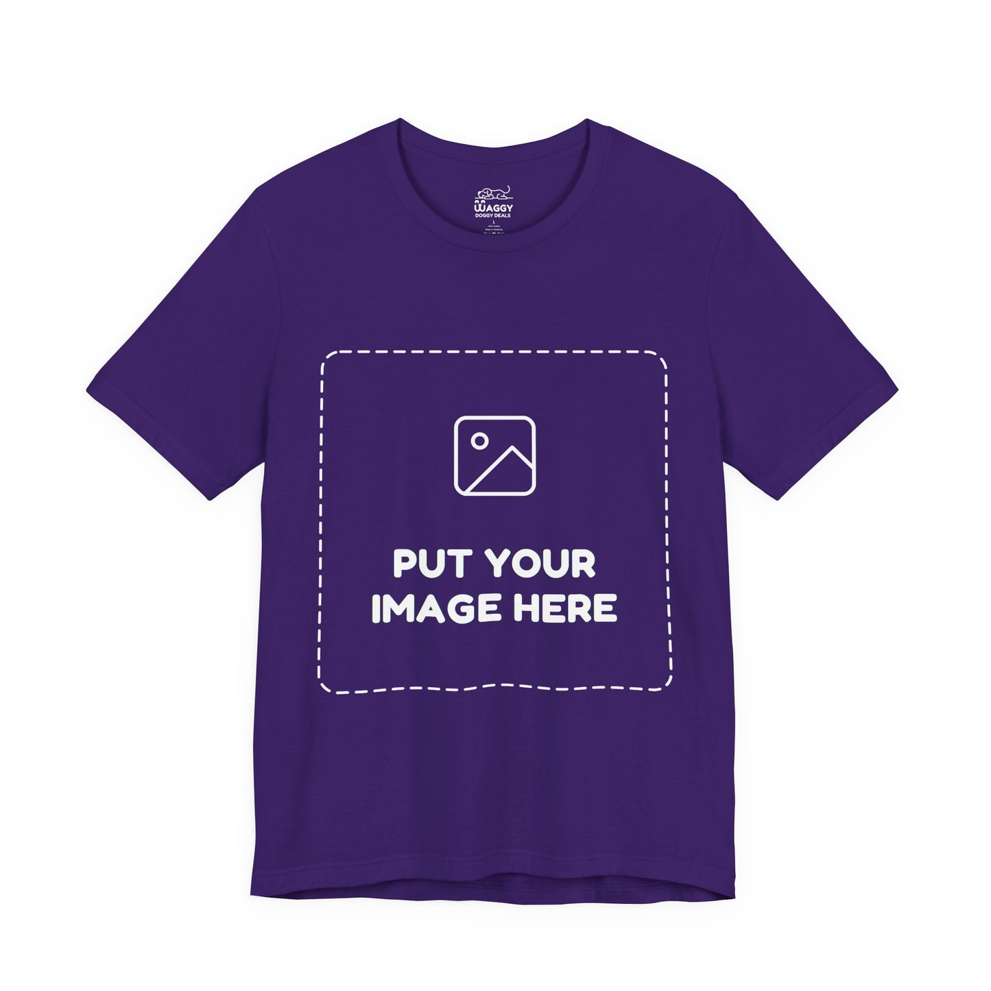 Custom Design Dark Shade Tee — "Add Your Own Image" (Choose your colour and size first!)