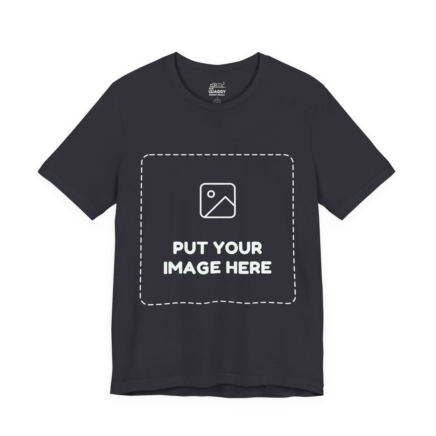 Custom Design Dark Shade Tee — "Add Your Own Image" (Choose your colour and size first!)