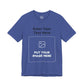 Custom Design Dark Shade Tee — "Add Your Own Text & Image" (Choose your colour and size first!)