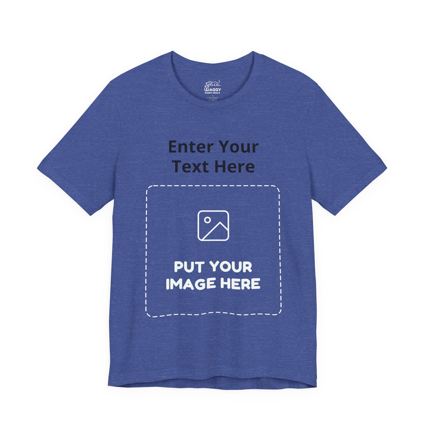 Custom Design Dark Shade Tee — "Add Your Own Text & Image" (Choose your colour and size first!)