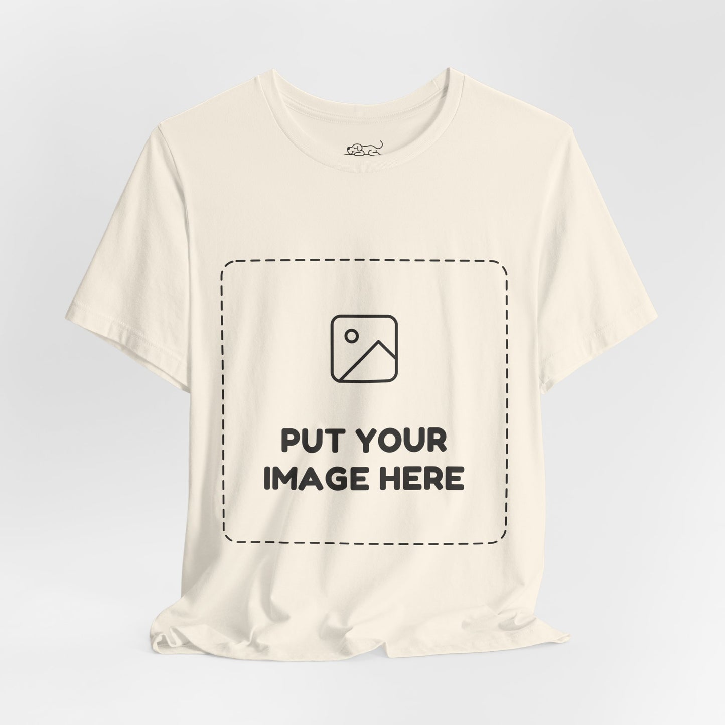 Custom Design Light Shade T - Shirt — "Add Your Own Image" (Choose your colour and size first!)