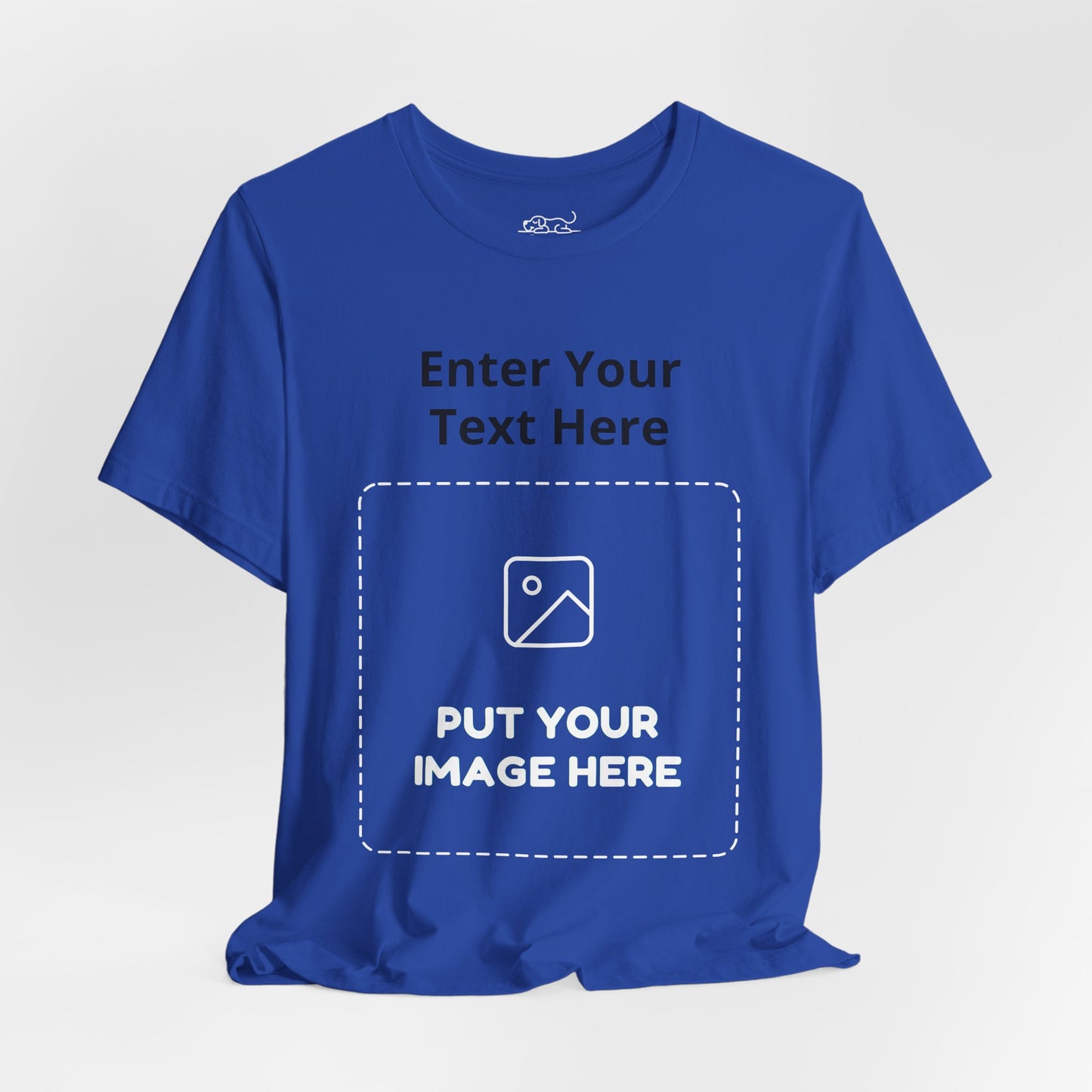Custom Design Dark Shade Tee — "Add Your Own Text & Image" (Choose your colour and size first!)