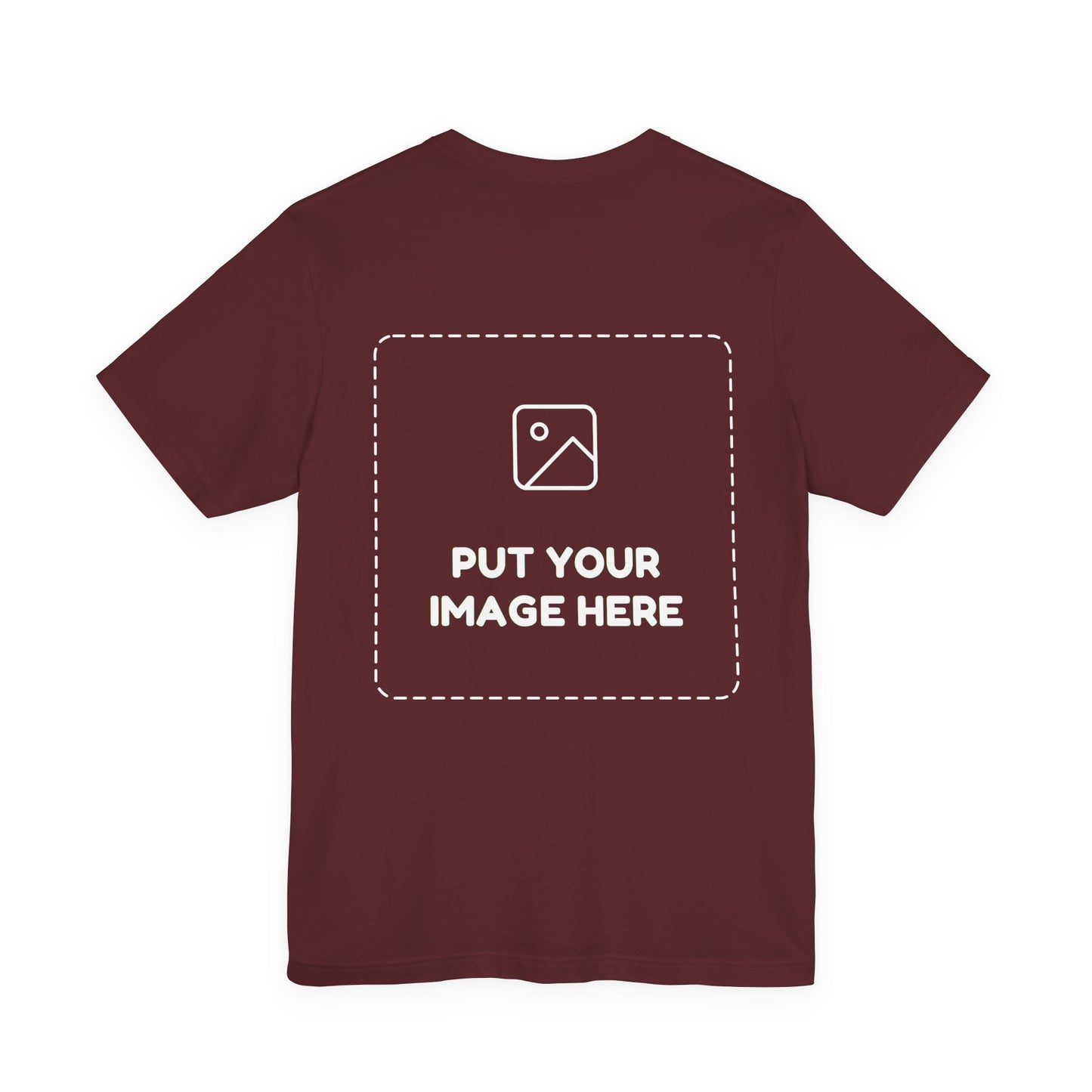 Custom Design Dark Shade T - Shirt — "Add Your Own Image" (Choose your colour and size first)