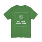 Custom Design Dark Shade Tee — "Add Your Own Text & Image" (Choose your colour and size first!)