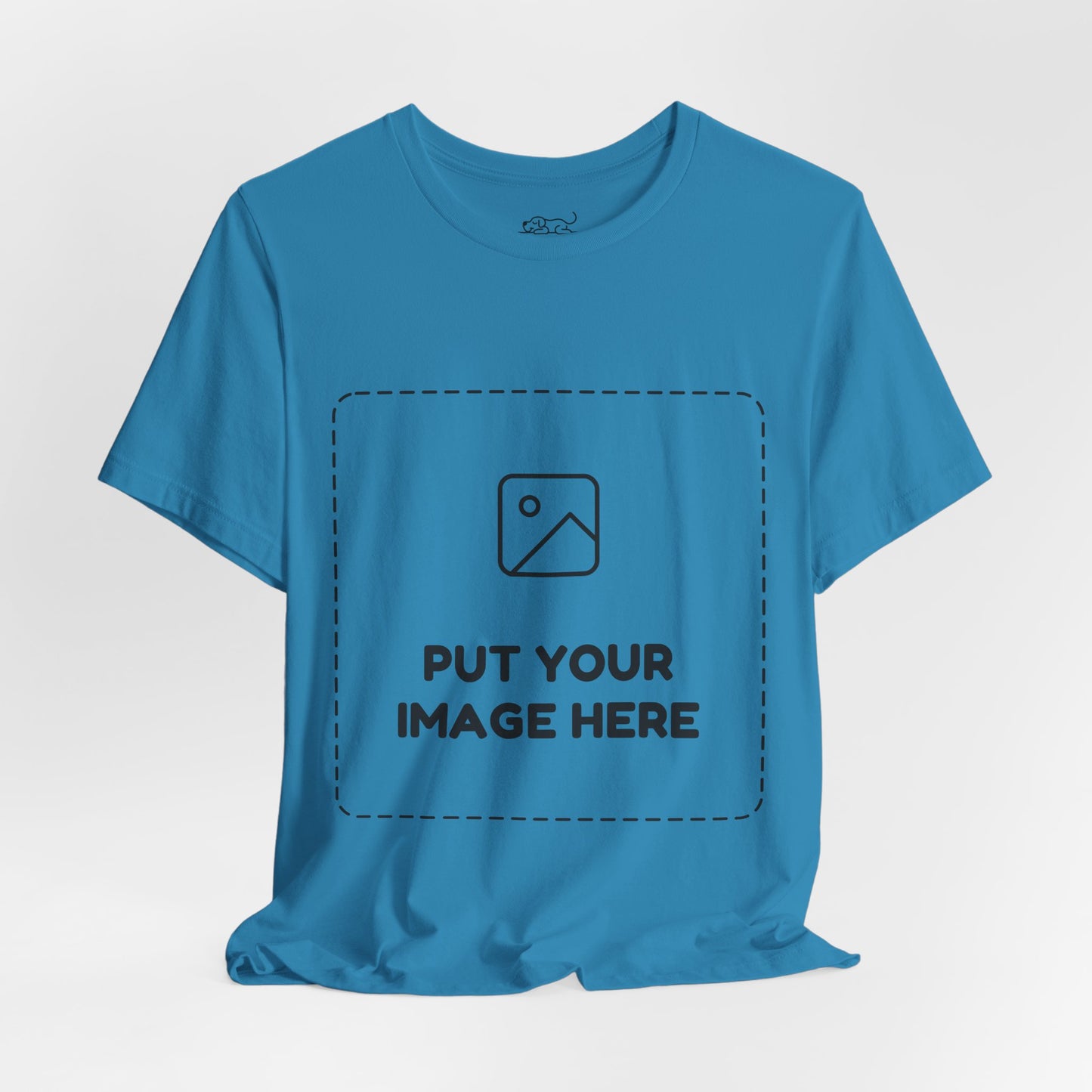 Custom Design Light Shade Tee — "Add Your Own Image" (Choose your colour and size first!)