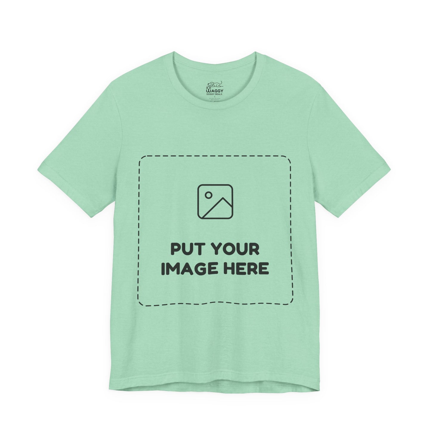 Custom Design Light Shade Tee — "Add Your Own Image" (Choose your colour and size first!)