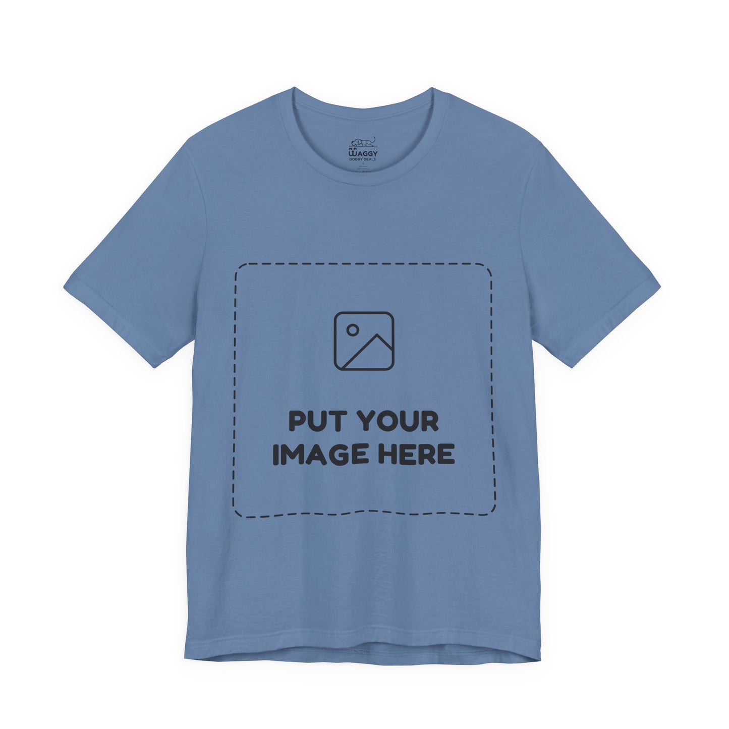 Custom Design Light Shade T - Shirt — "Add Your Own Image" (Choose your colour and size first!)