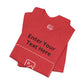 Custom Design Dark Shade Tee — "Add Your Own Text & Image" (Choose your colour and size first!)
