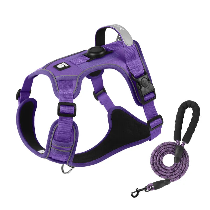 Super Strong Dog Harness & Lead with Reflective Material - Waggy Doggy Deals