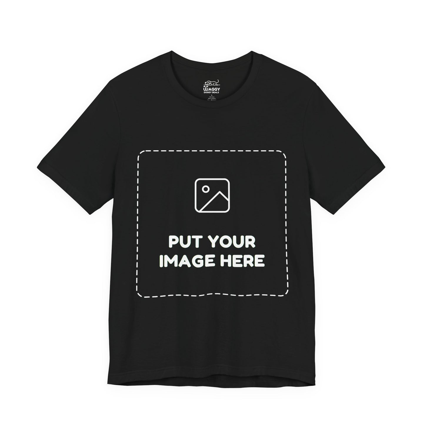 Custom Design Dark Shade Tee — "Add Your Own Image" (Choose your colour and size first!)