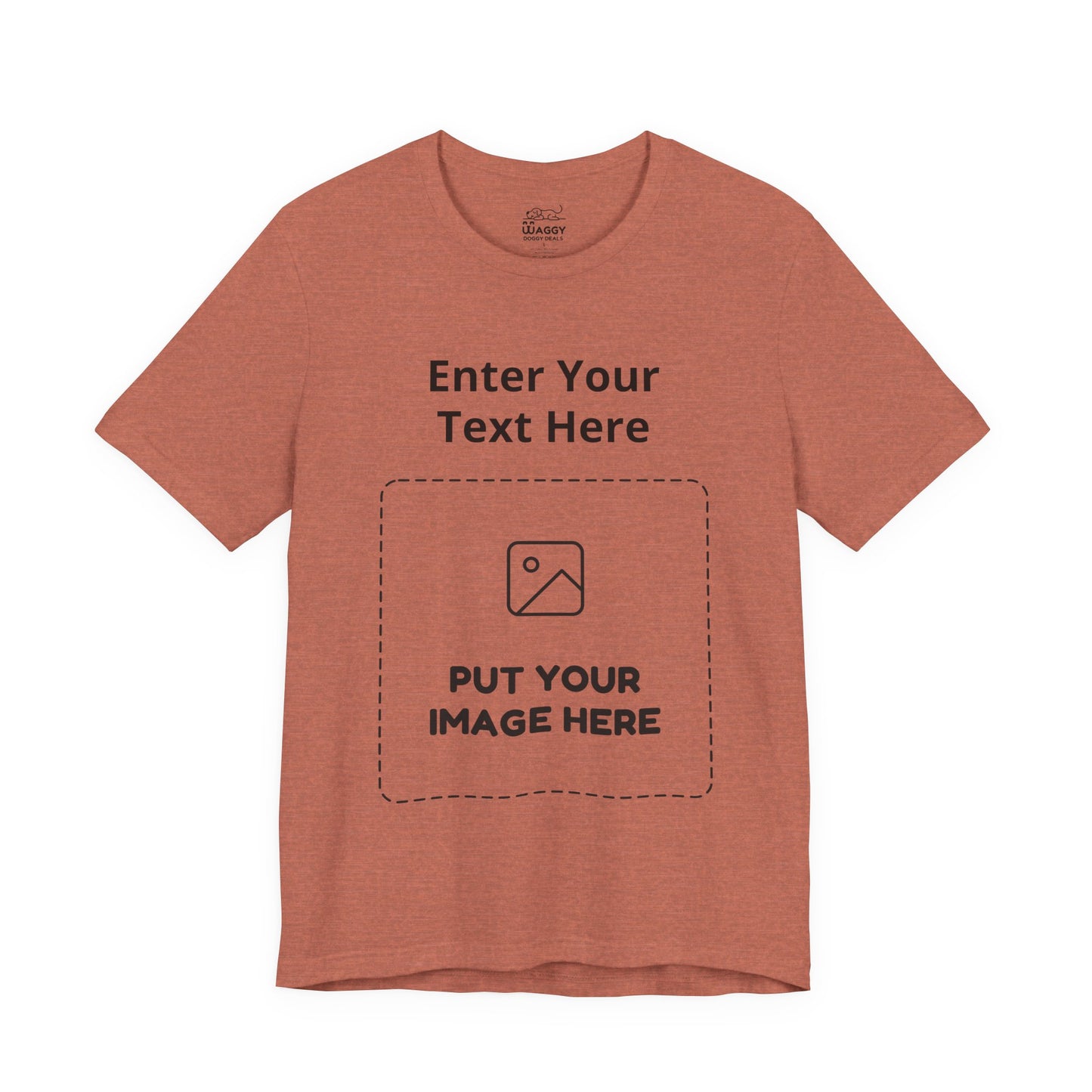 Custom Design Light Shade Tee — "Add Your Own Text & Image" (Choose your colour and size first!)