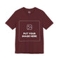 Custom Design Dark Shade Tee — "Add Your Own Image" (Choose your colour and size first!)